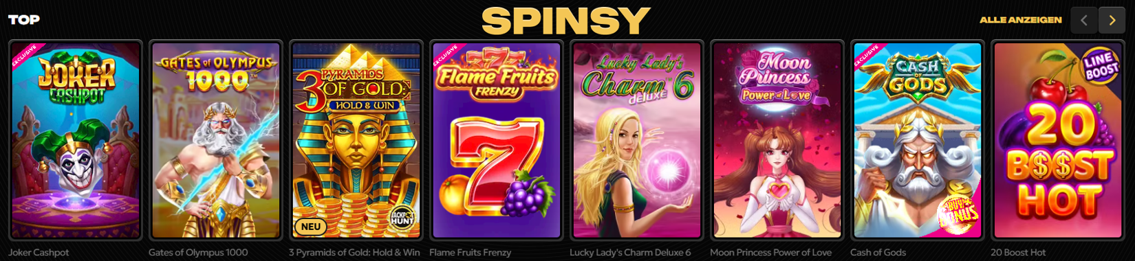 spinsy slots