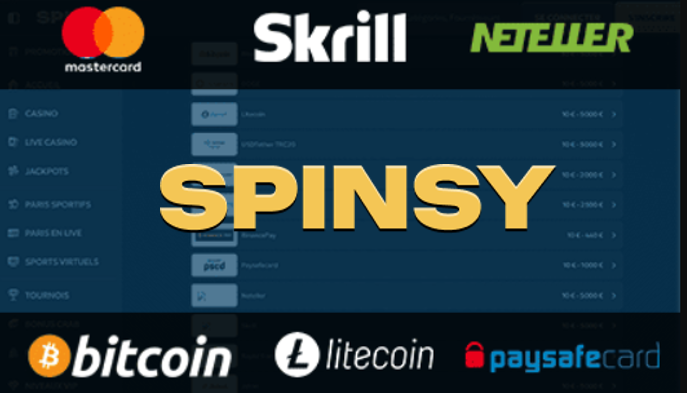 Spinsy Casino Zahlungen