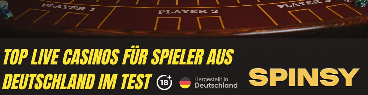 Live Händler Spiele bei Spinsy Casino
