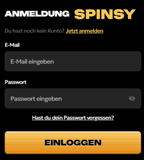 spinsy casino login